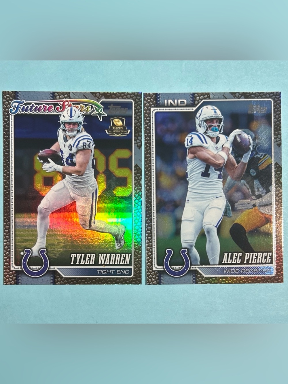 2026 Topps Flagship NFL Alec Pierce 
Tyler Warren SP 
Indianapolis Colts ,